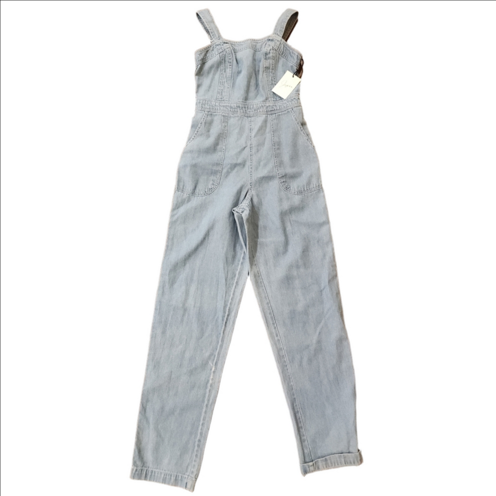 Japna Xs 100% Cotton Jean Jumpsuit Pantsuit Romper